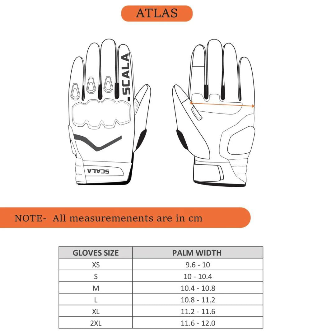 SCALA ATLAS GLOVE - BLACK-WHITE