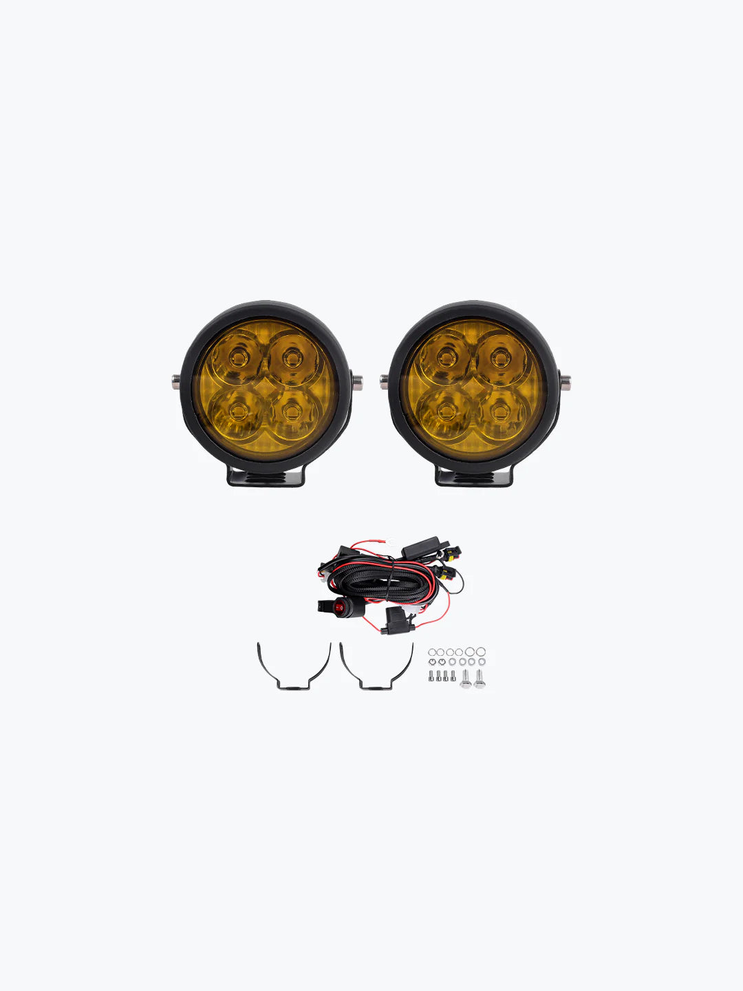 4 LED Cap Round Pair Foglight