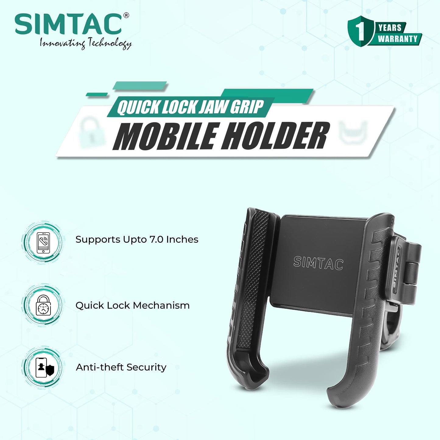 SIMTAC QUICK LOCK JAW GRIP