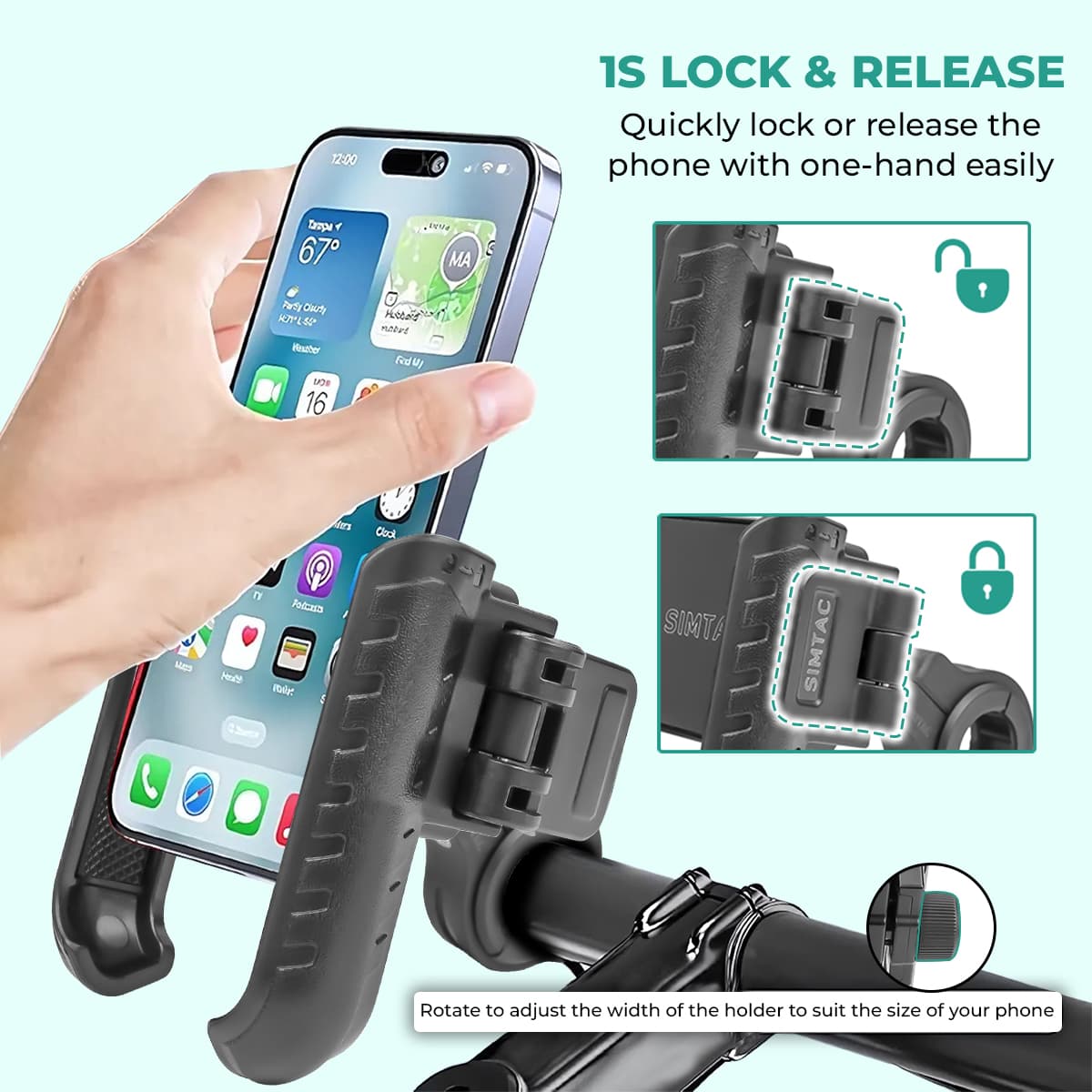 SIMTAC QUICK LOCK JAW GRIP
