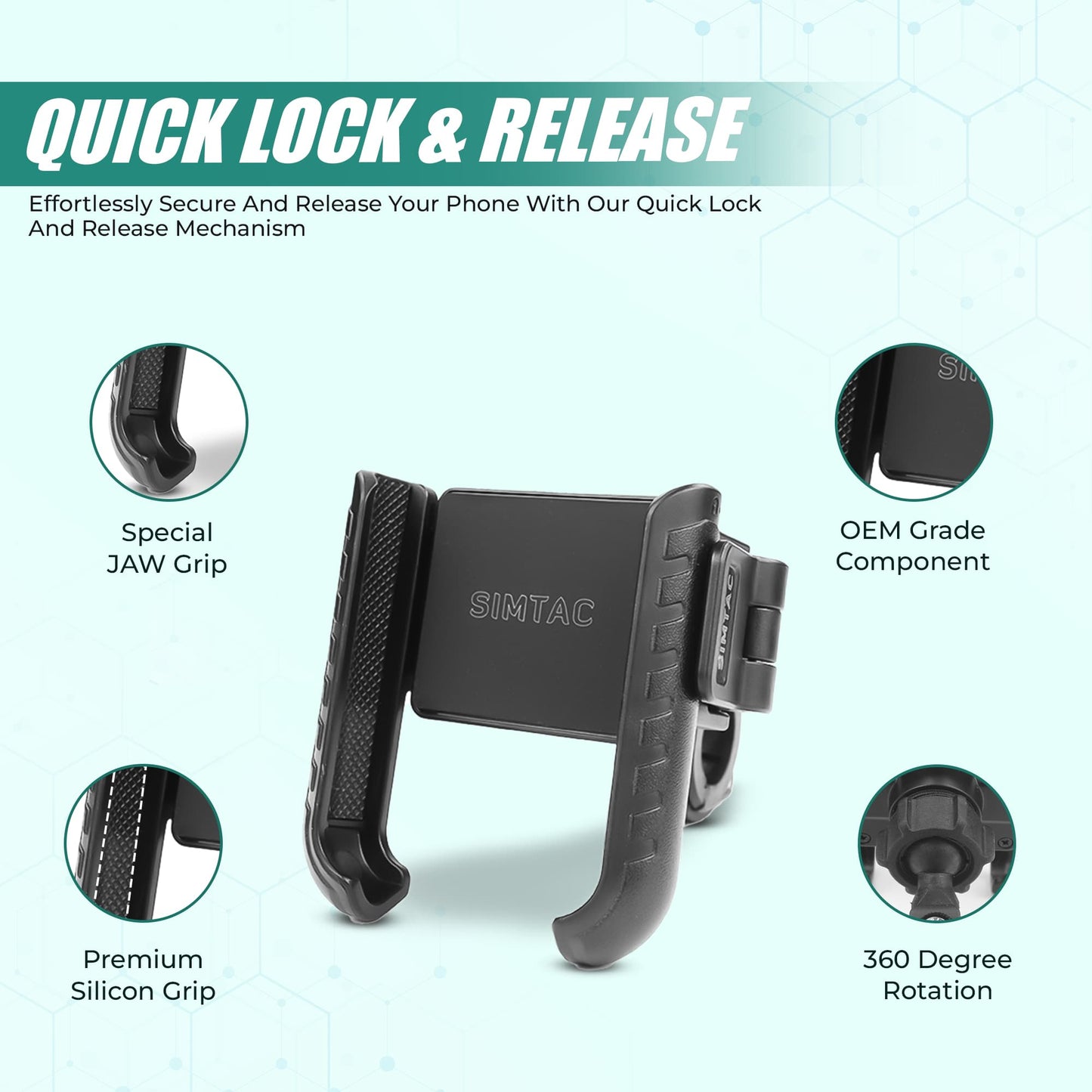 SIMTAC QUICK LOCK JAW GRIP