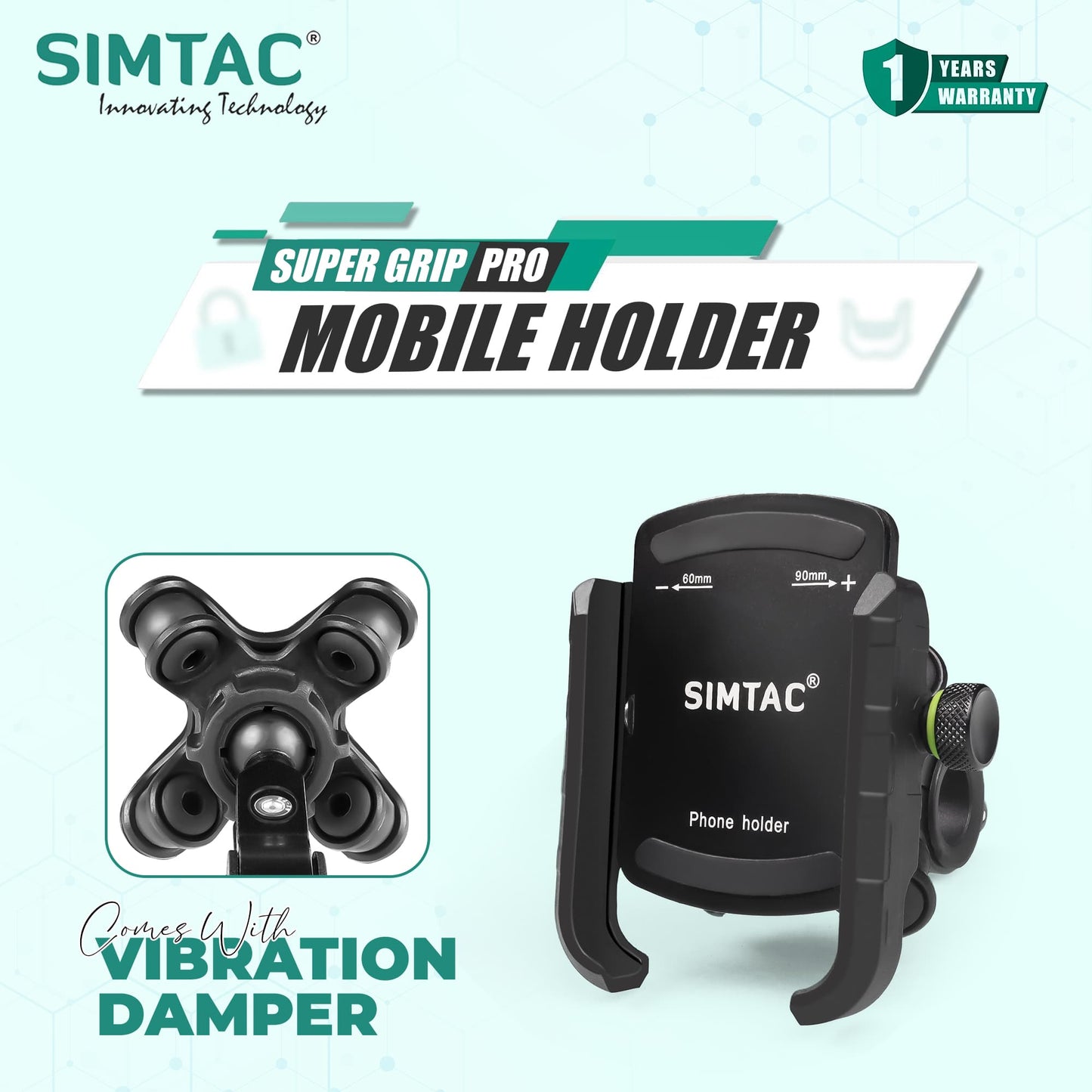 SIMTAC SUPER GRIP WITH VIBRATION DAMPER