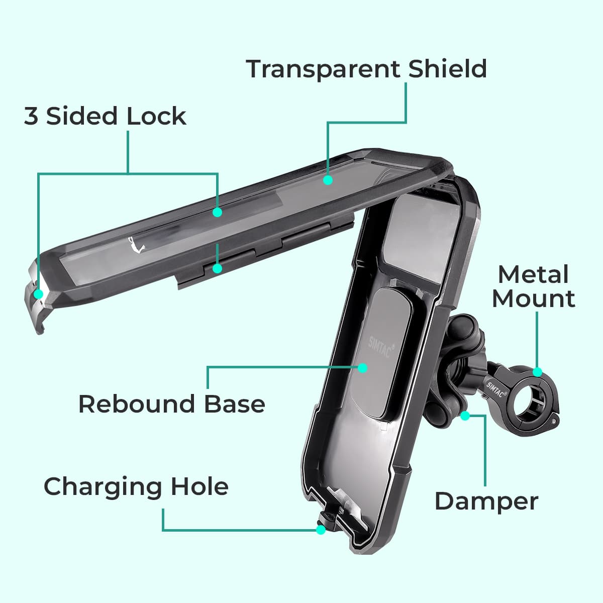 SIMTAC SPLASH X WATERPROOF AND WIRELESS CHARGER