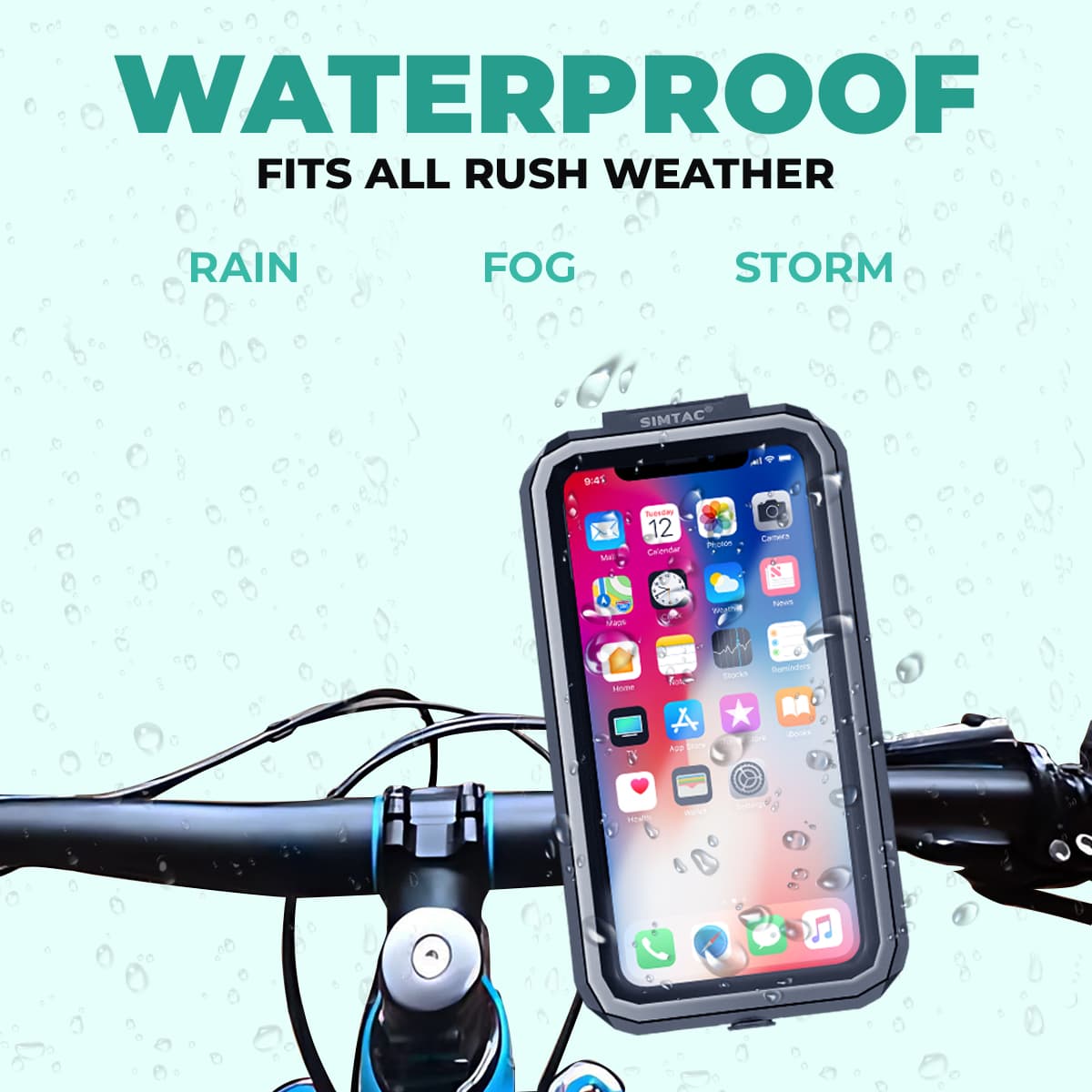 SIMTAC SPLASH X WATERPROOF AND WIRELESS CHARGER
