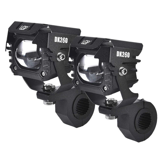 FOG LAMP DK260 WITH WIRING HARNESS AND WIRELESS SWITCH FOR ALL BIKES