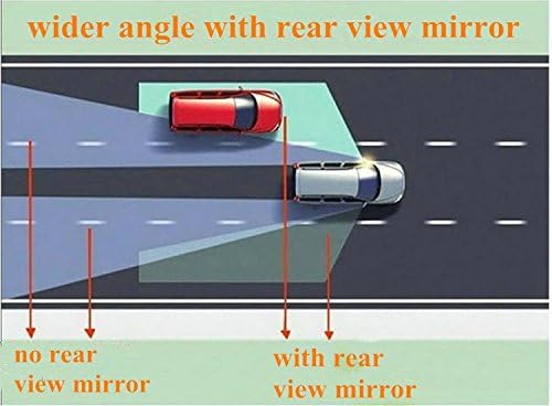 360 Degree Car Wide Angle Round Convex Blind Spot rear Mirror for Bikes/Motorcycle/Cars (Set of 2, 3R-057)