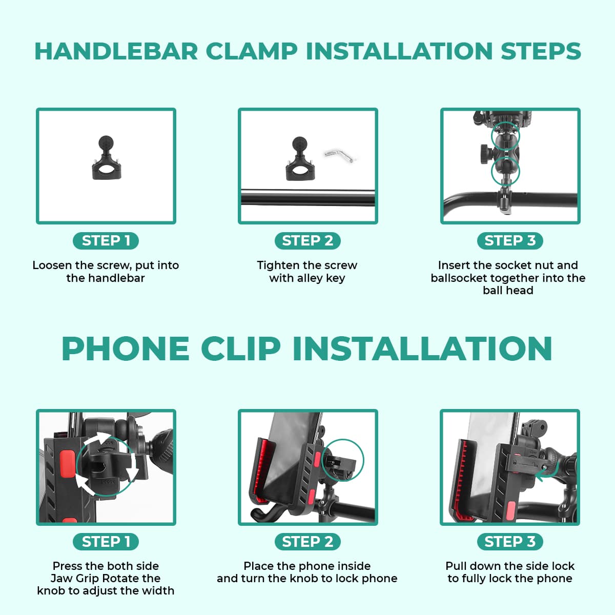 QUICK LOCK JAW GRIP PRO+ WITH VIBRATION DAMPER, JQL2-PRO