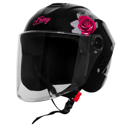 SBH-80 FR1 GLOSSY BLACK/PINK ROSE