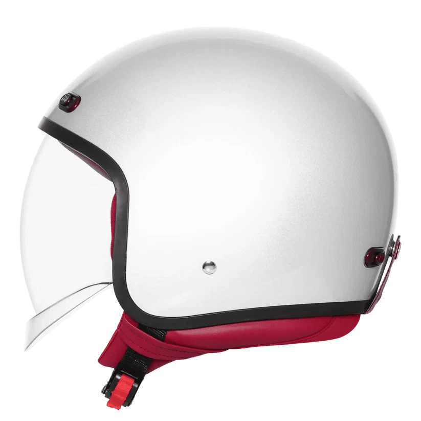 STEELBIRD SBH-67 VINTAGE DOT 5.O HELMET - GLOSSY SILVER