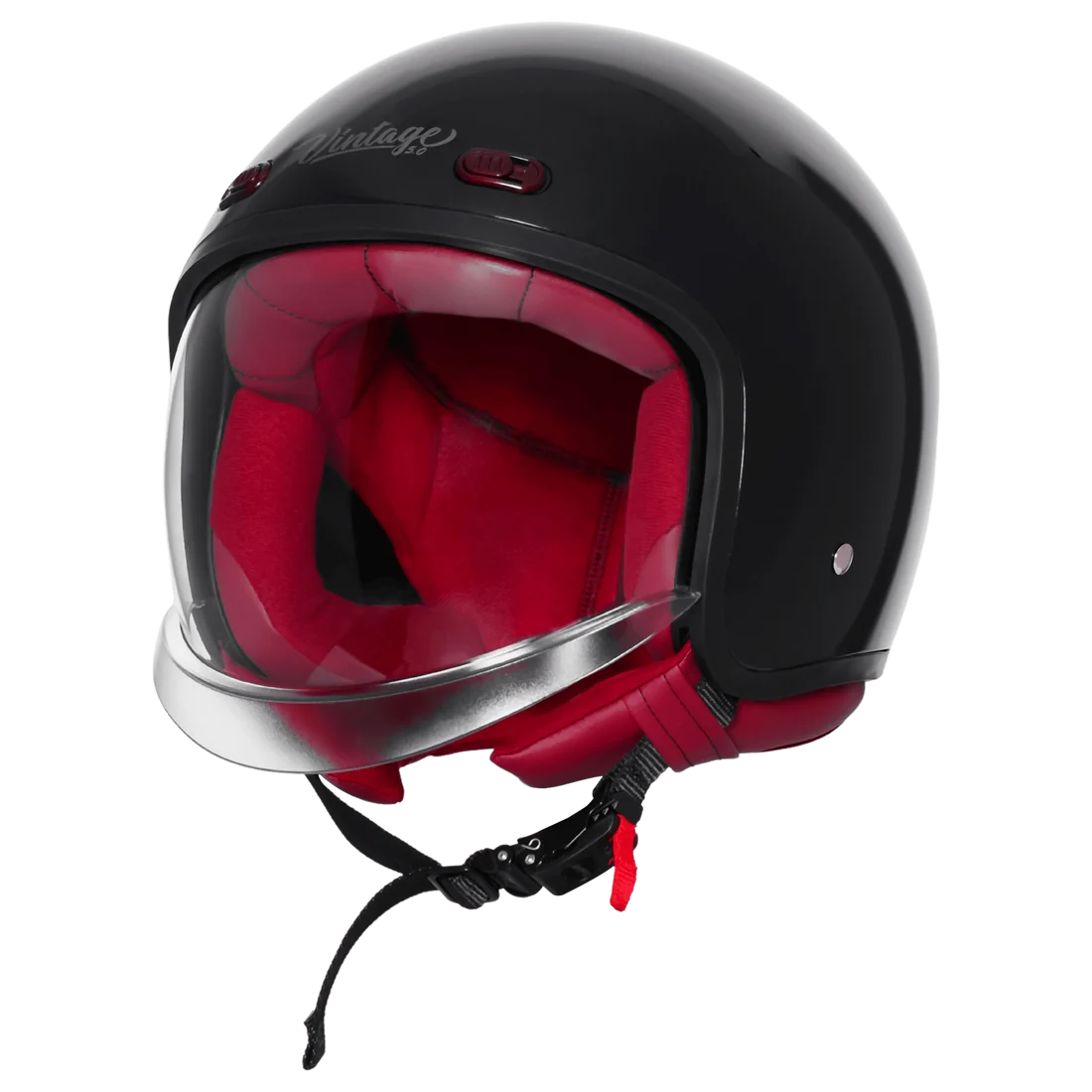 STEELBIRD SBH-67 VINTAGE DOT 5.O HELMET - GLOSSY EXOTIC GREEN