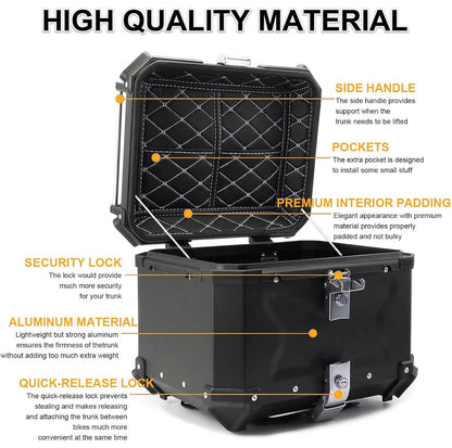 PREMIUM ALUMINIUM TOP BOX 45L X TYPE