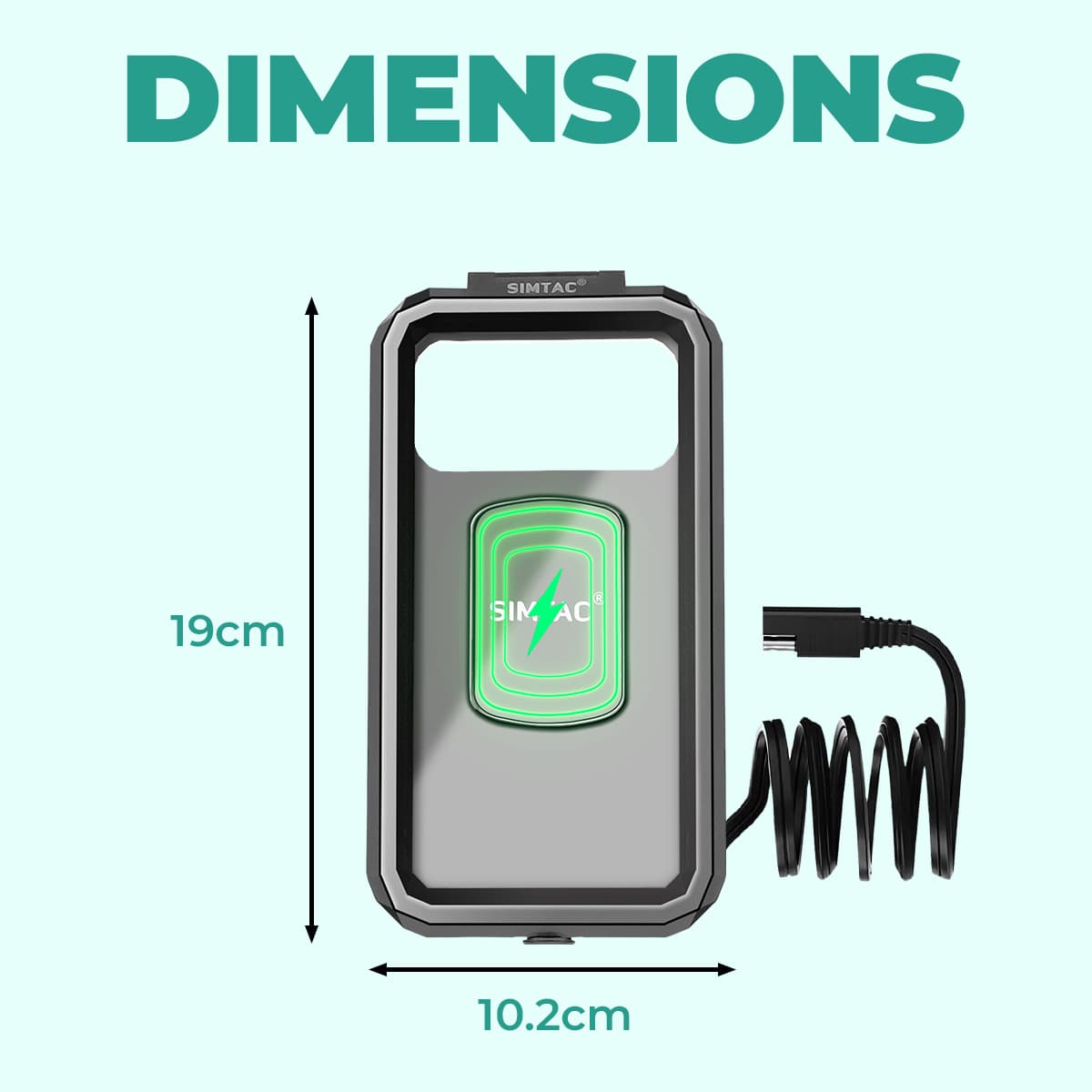 SIMTAC SPLASH X WATERPROOF AND WIRELESS CHARGER