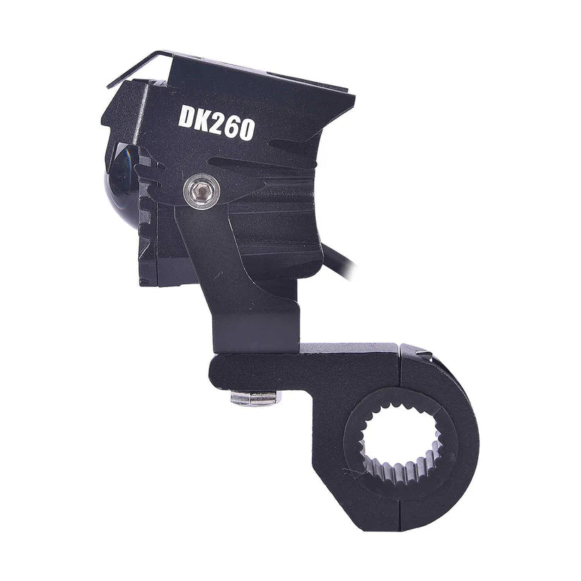 FOG LAMP DK260 WITH WIRING HARNESS AND WIRELESS SWITCH FOR ALL BIKES
