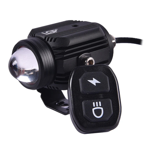 FOG LAMP DK16 WITH WIRELESS HARNESS SWITCH AND CLAMPS FOR ALL BIKES