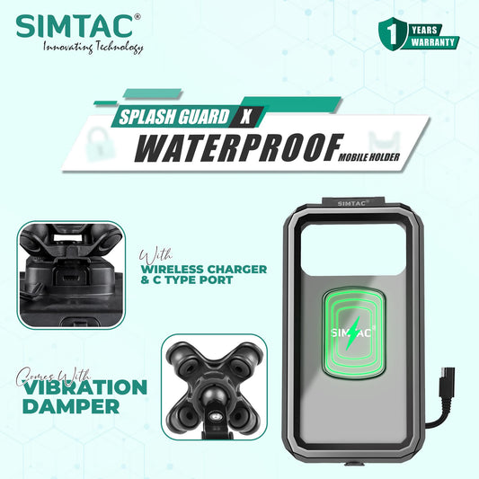 SIMTAC SPLASH X WATERPROOF AND WIRELESS CHARGER