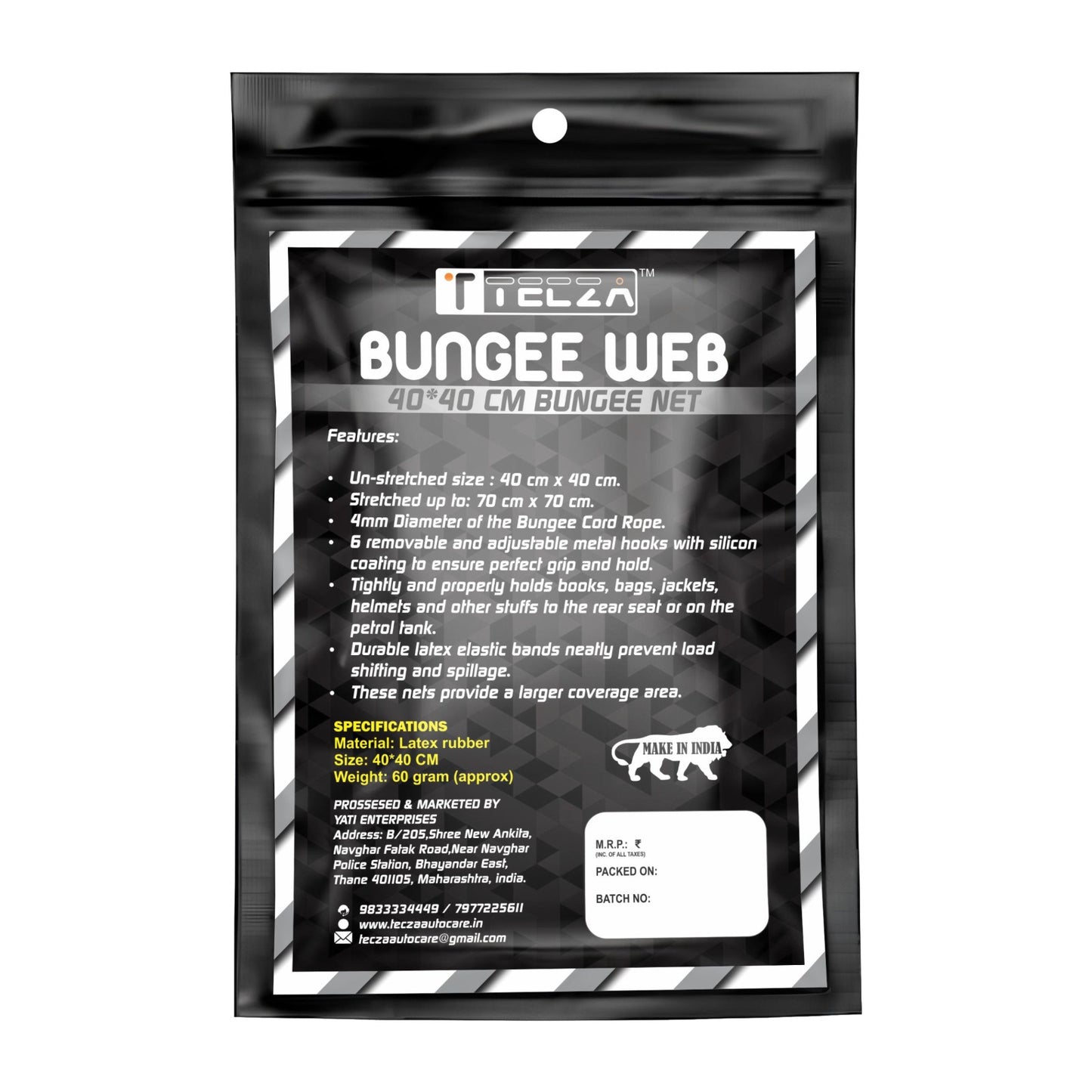 BUNGEE WEB 40X40CM NET