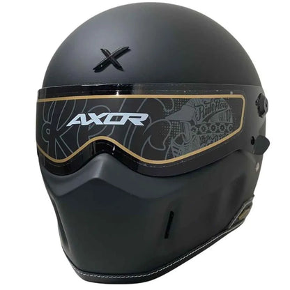 AXOR RETRO DOMINATOR DULL BLACK HELMET | LIMITED EDITION
