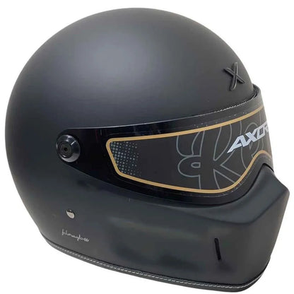 AXOR RETRO DOMINATOR DULL BLACK HELMET | LIMITED EDITION